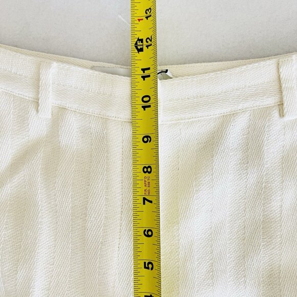 IRO Paris Women's Talisa Ecru Pants Size 38 US: 6 Linen Blend Striped NWT $425 - Picture 10 of 12